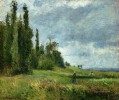 グレットの一部 ポントワーズ 灰色の天気 1875年 カミーユ・ピサロ 風景
